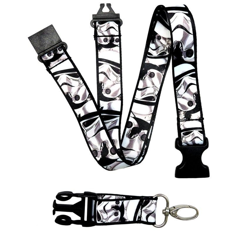 Plasticolor قناع رأس ستورم تروبر بلاستيكلور 004450R01 شخصية شريرة من أفلام كارتون ستار وورز لحامل تذكرة السيارة والشاحنة وSUV ومفتاح سلسلة مع مشبك على حبل عنق - Image 4